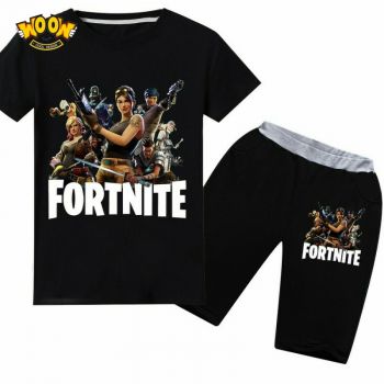 Fortnite T-Shirt  Kids Cotton Shirt Funny Youth Tee 2