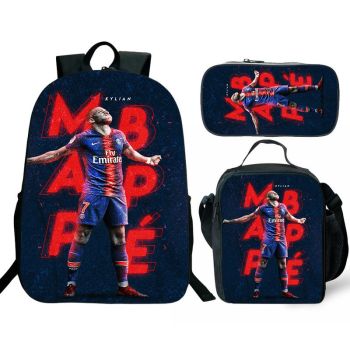 Kylian Mbappé Backpack For School bag Kylian Mbappé Bookbag Travel bag Boys Girls Gifts Idea