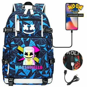 Marshmello backpack large capacity bookbag 1