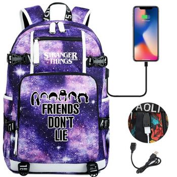 Stranger Things 19 "Large Capacity Backpack 600D Waterproof Oxford