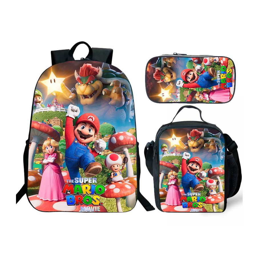 NEW Super Mario Backpack and Lunch bag